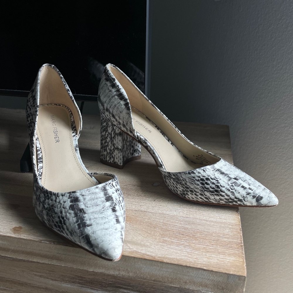 Animal print high heels